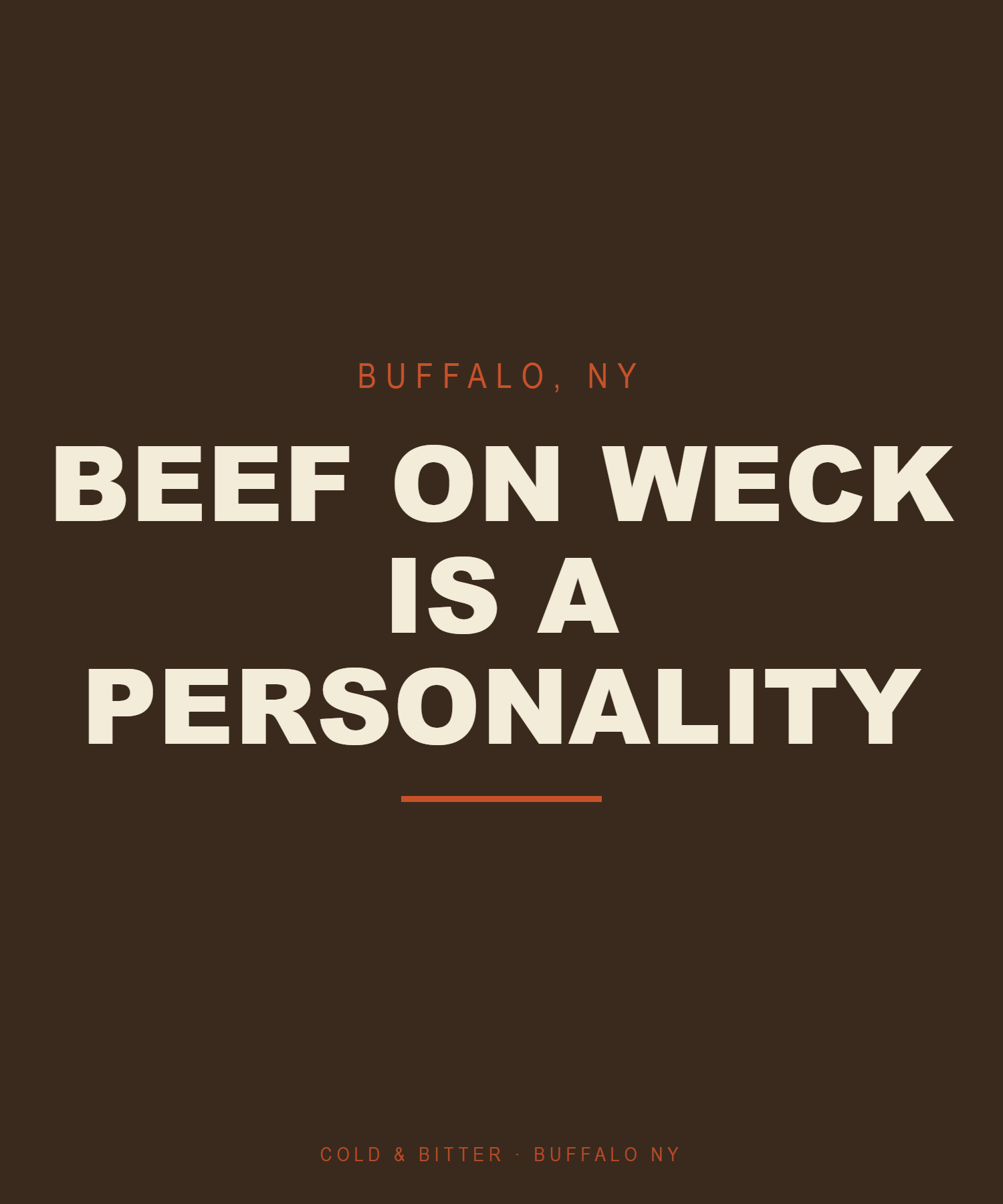 Beef On Weck Is A Personality — Buffalo NY t-shirt
