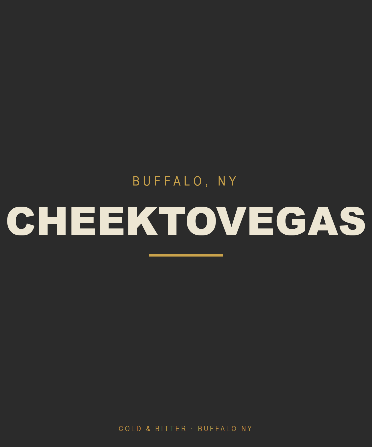 Cheektovegas — Buffalo NY t-shirt