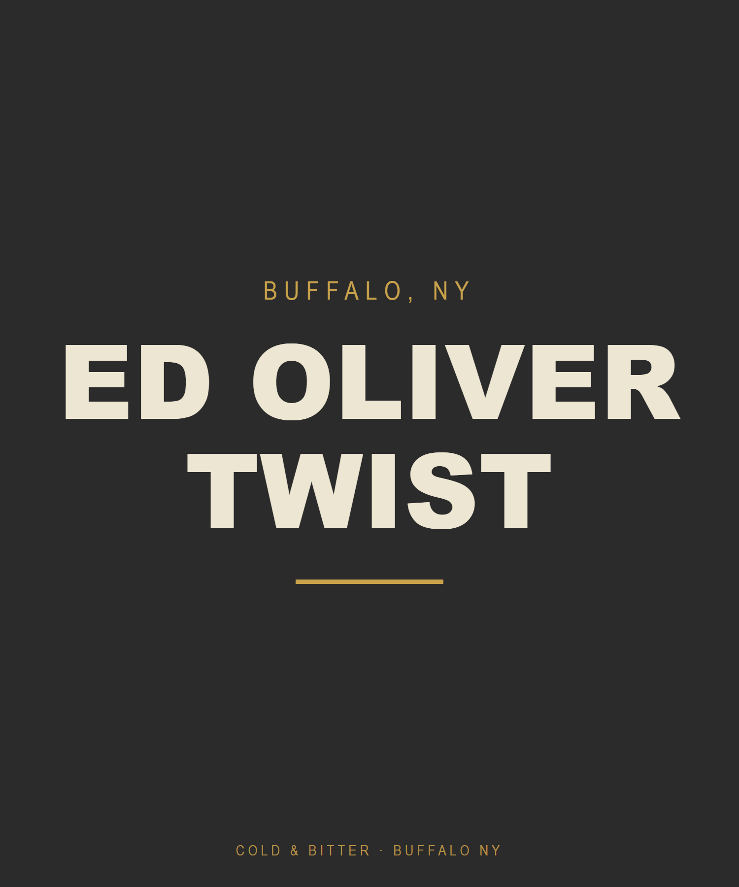 Ed Oliver Twist — Buffalo NY t-shirt
