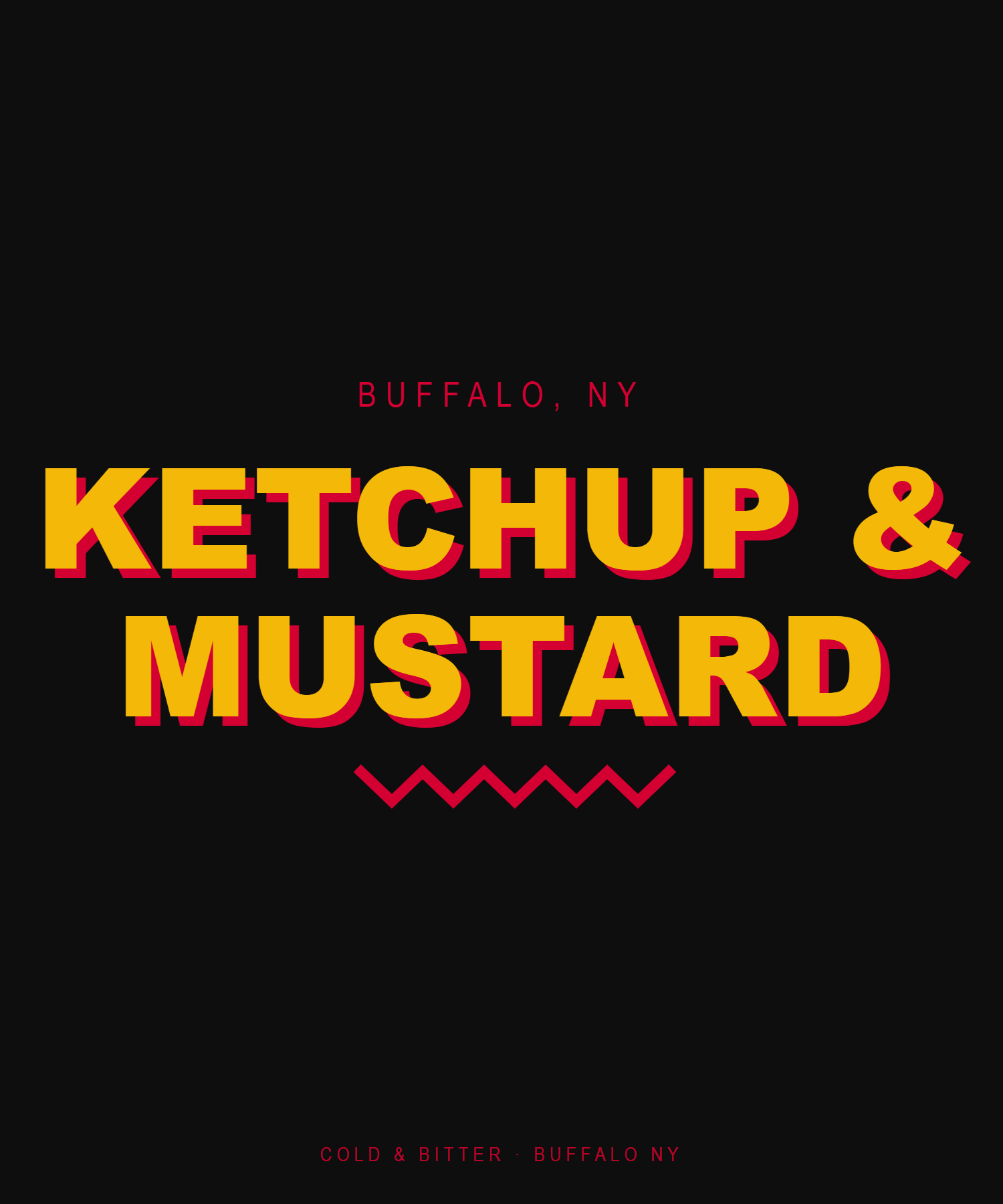 Ketchup & Mustard — Buffalo NY t-shirt