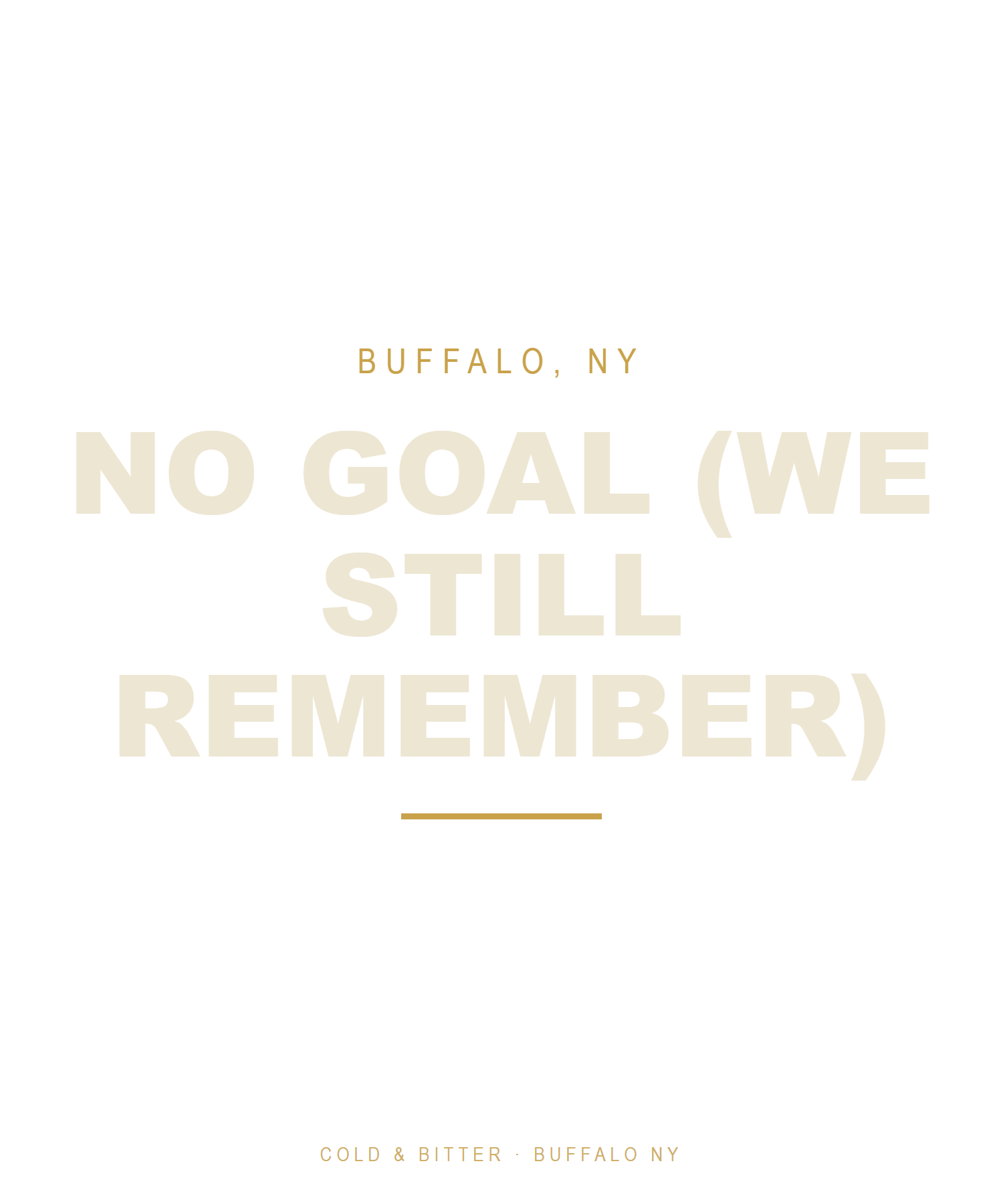 No Goal (We Still Remember) — Black garment