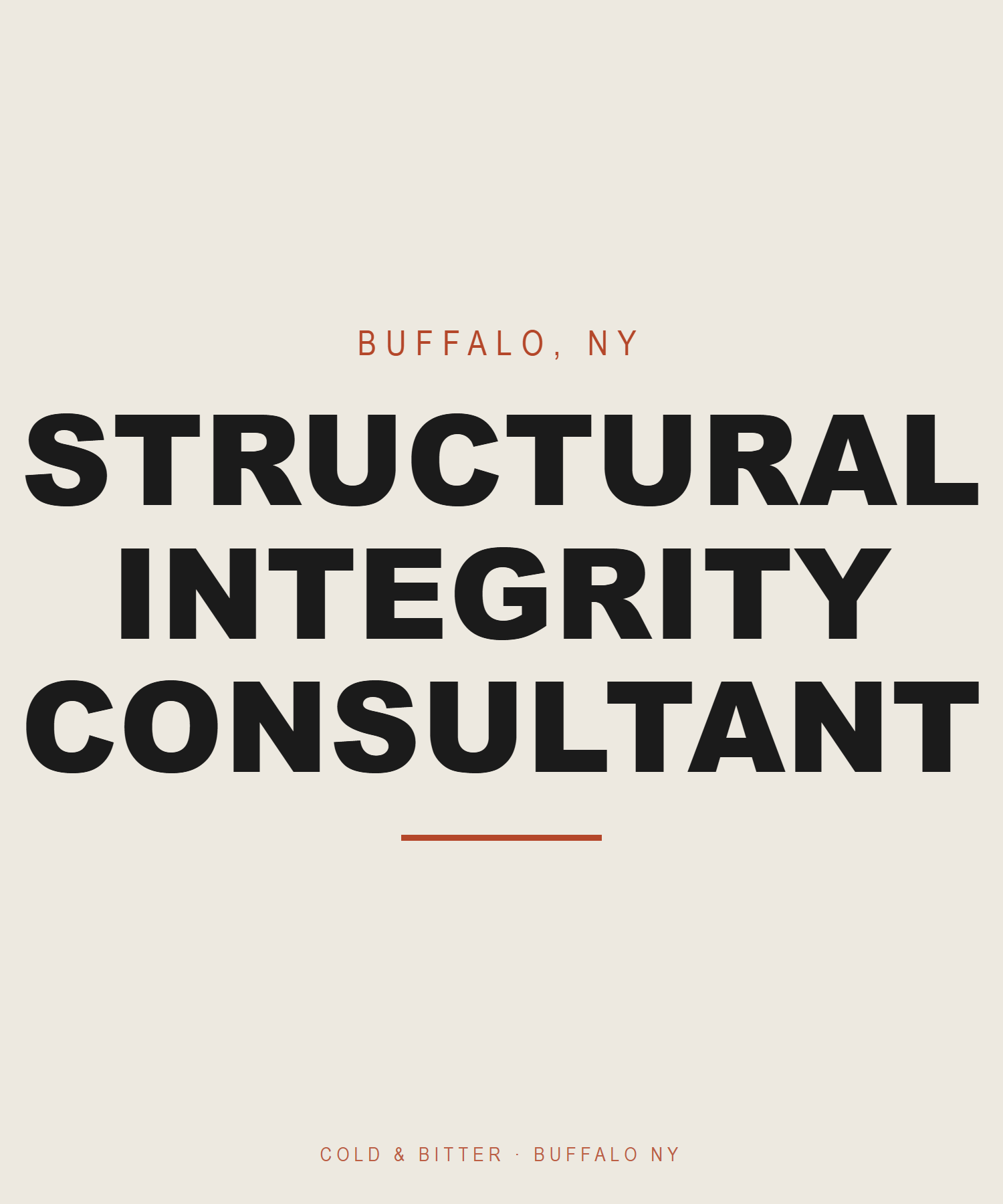 Structural Integrity Consultant — Buffalo NY t-shirt