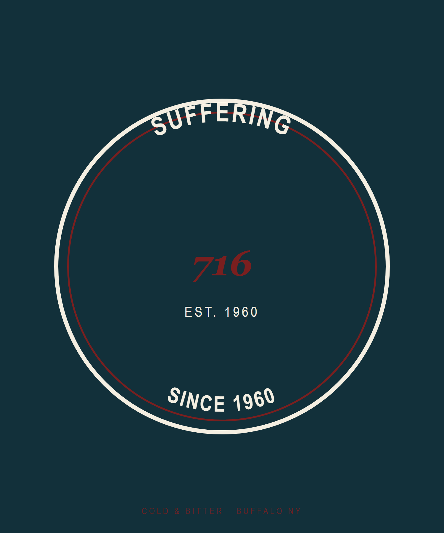 Suffering Since 1960 — Buffalo NY t-shirt