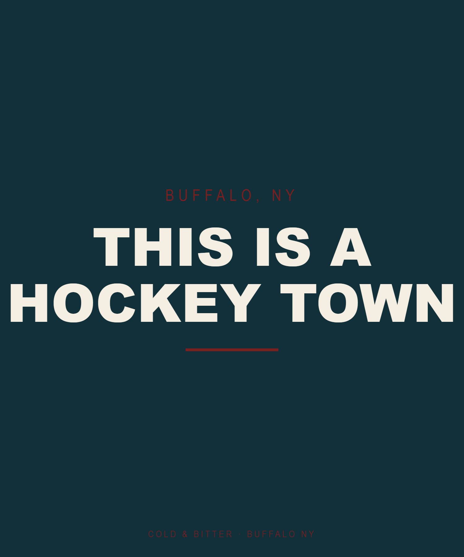This Is A Hockey Town — Buffalo NY t-shirt