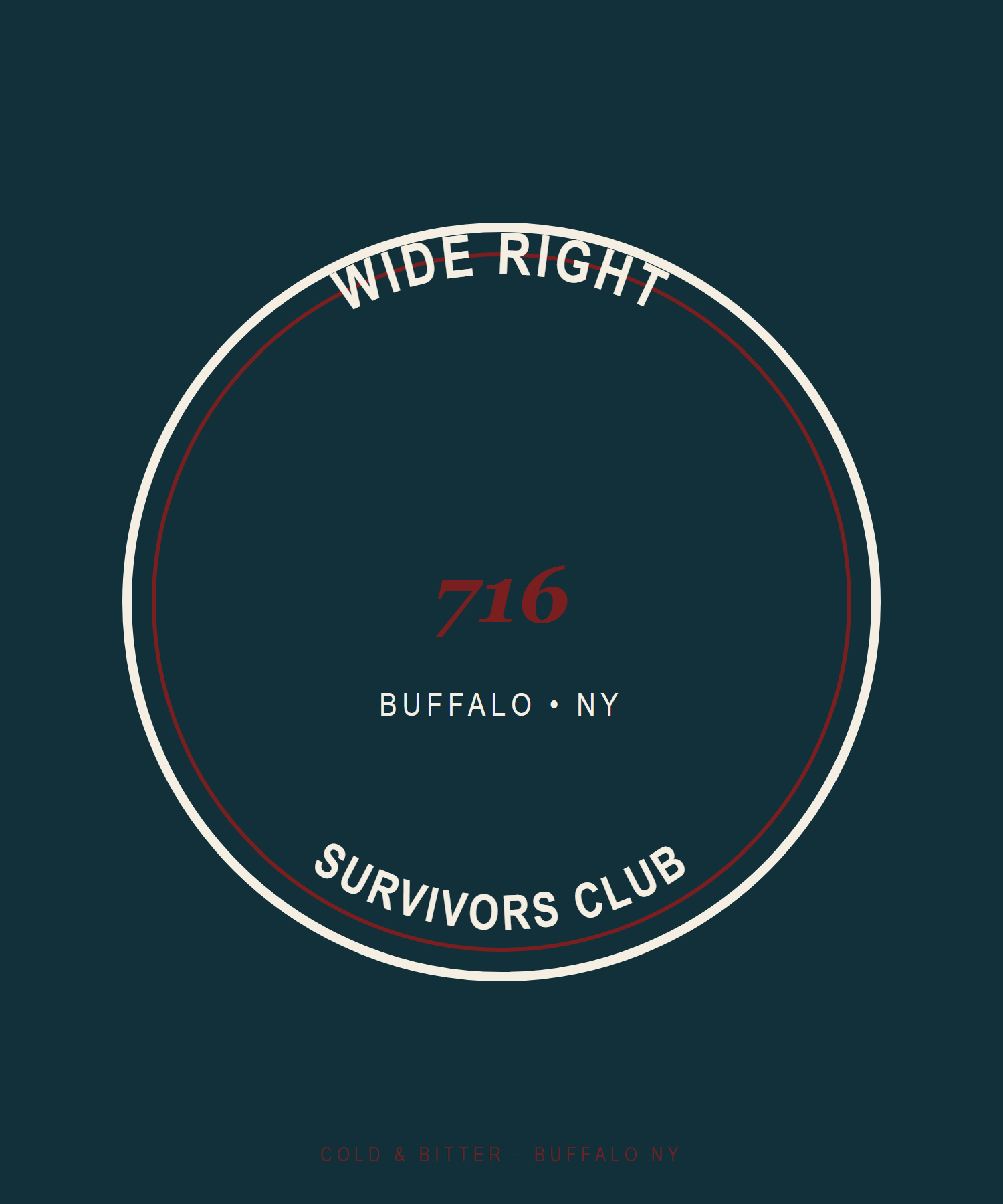 Wide Right Survivors Club — Buffalo NY t-shirt